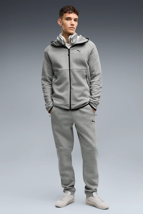 Full-Zip Hoodie Gri Erkek Sweatshirt 69395103