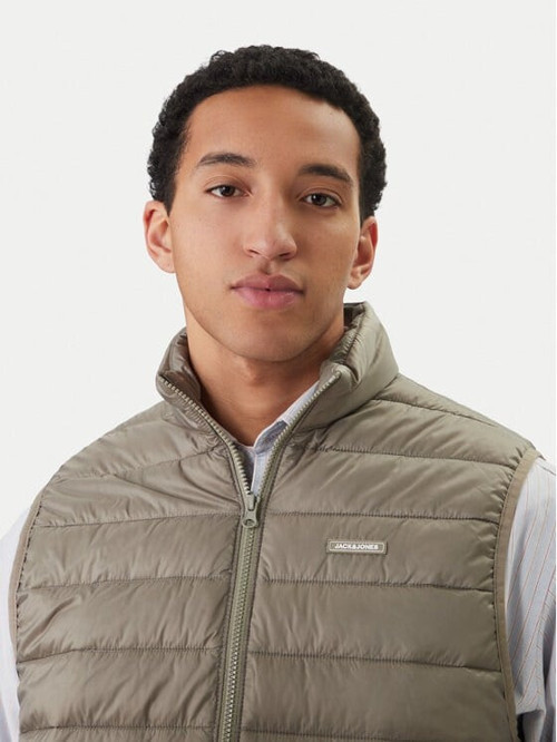 JJLOUIS LIGHT BODYWARMER COLLAR Haki Erkek Yelek 12288921
