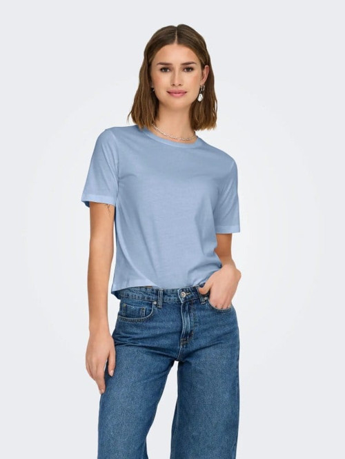 JDYREX S/S TOP JRS NOOS Mavi Kadın T-Shirt 15344612