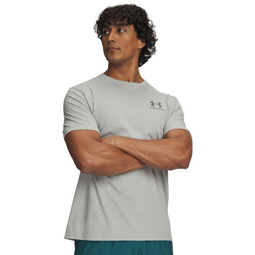 UA M SPORTSTYLE LC SS Gri Erkek T-Shirt 1326799-069