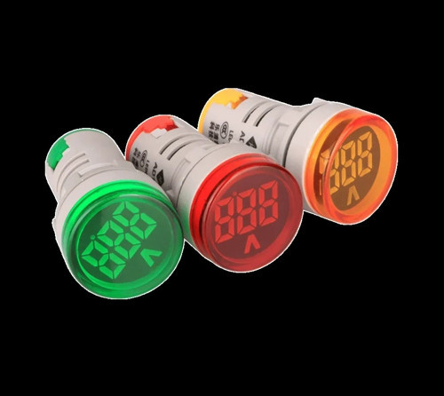 AD22-22V 22mm Dijital Voltmetre 20-500V AC Yeşil