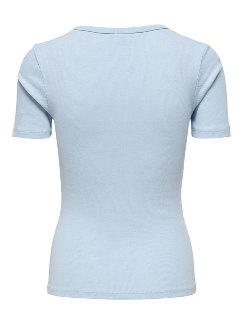 JDYLUCKY S/S O NECK TOP JRS NOOS Açık Mavi Kadın T-Shirt 15352288