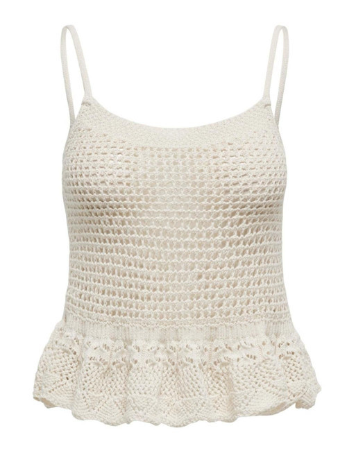 ONLMARY SL PEPLUM TOP RP KNT Bej Kadın T-Shirt 15314781