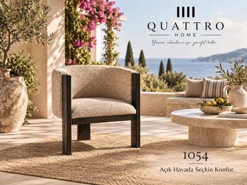 Lunera 1054 Modern Ahşap Detaylı Berjer