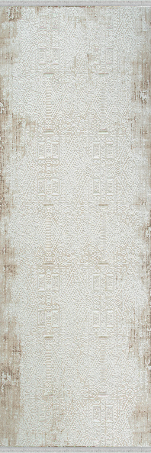 İmge 2507 Bej Halı - Vintage Desenli Yolluk Halı