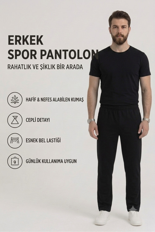 2 Cepli İki İplik Kompak Penye Eşofman
