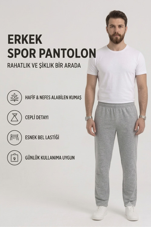 2 Cepli İki İplik Kompak Penye Eşofman