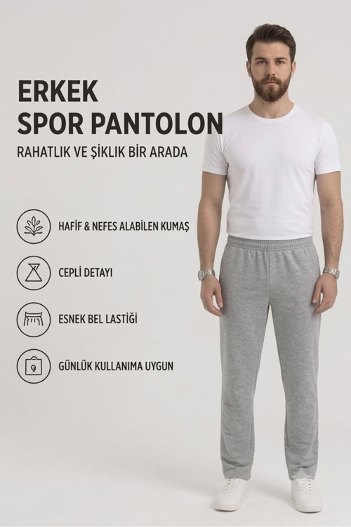 2 Cepli İki İplik Kompak Penye Eşofman
