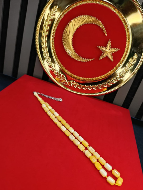 BEYRUT DAMLA KEHRİBAR TESBİH KAPSÜL KESİM