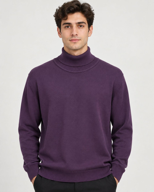 Huffa Erkek Slim Fit Boğazlı Erkek Triko 7430