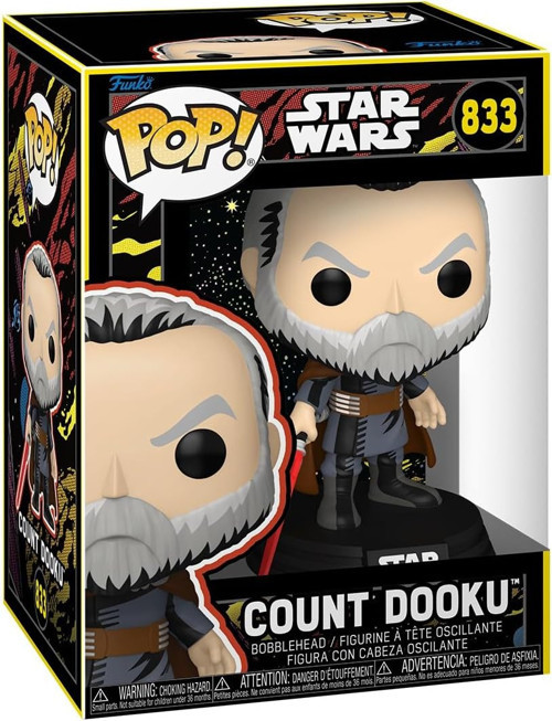 Pop! Star Wars: Count Dooku - (Retro) - Koleksiyon Vinil Figür - Hediye Fikri - Resmi Ürün - Ç