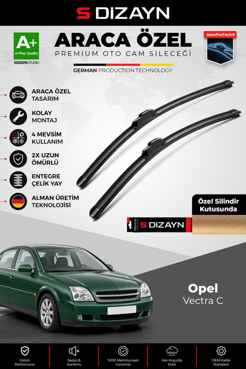 Opel Vectra C Ön Cam Silecek Seti 2002-2008 Premium Araca Özel 60-48 Cm A+ Kalite