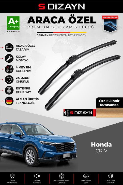 Honda CR-V Ön Cam Silecek Seti 2022 Üzeri Premium Araca Özel 65-40 Cm A+ Kalite