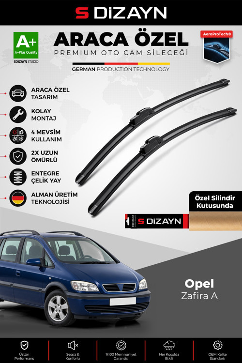 Opel Zafira A Ön Cam Silecek Seti 1999-2005 Premium Araca Özel 60-60 Cm A+ Kalite