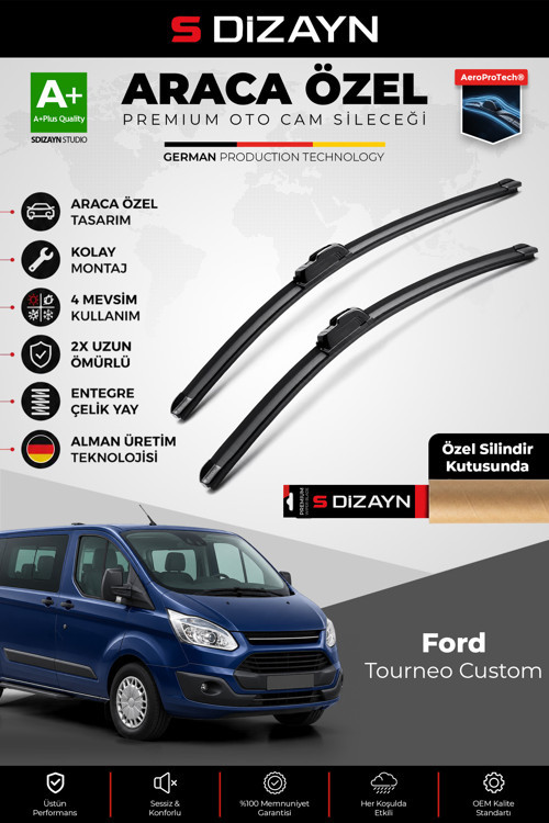 Ford Tourneo Custom Ön Cam Silecek Seti 2012-2023 Premium Araca Özel 75-70 Cm A+ Kalite