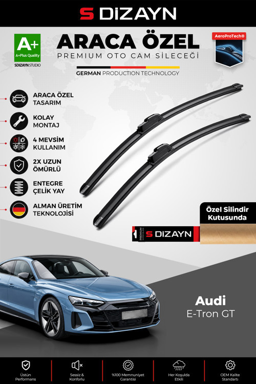 Audi E-Tron GT Ön Cam Silecek Seti 2020 Üzeri Premium Araca Özel 65-50 Cm A+ Kalite
