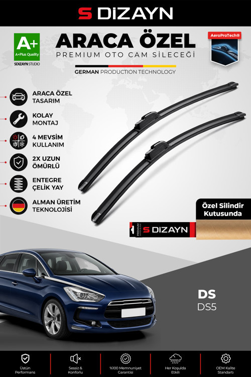 DS DS5 Ön Cam Silecek Seti 2017 Üzeri Premium Araca Özel 70-40 Cm A+ Kalite