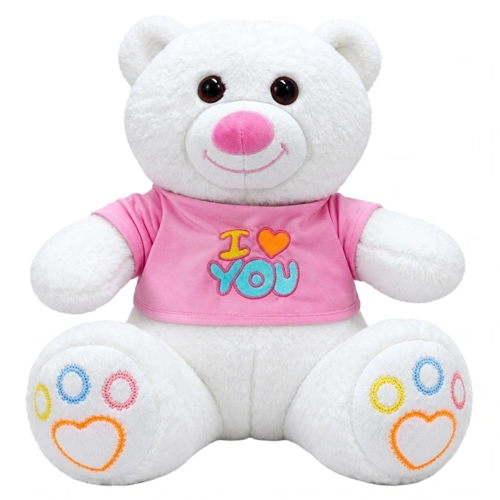 Elbiseli Peluş Ayıcık 60 CM I Love You Teddy Bear Yumuşak Sevimli Sarılmalık Oyuncak