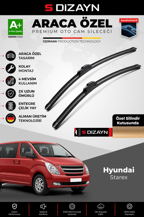 Hyundai Starex Ön Cam Silecek Seti 2007-2012 Premium Araca Özel 60-50 Cm A+ Kalite