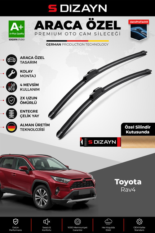 Toyota Rav4 Ön Cam Silecek Seti 2018-2025 Premium Araca Özel 65-40 Cm A+ Kalite