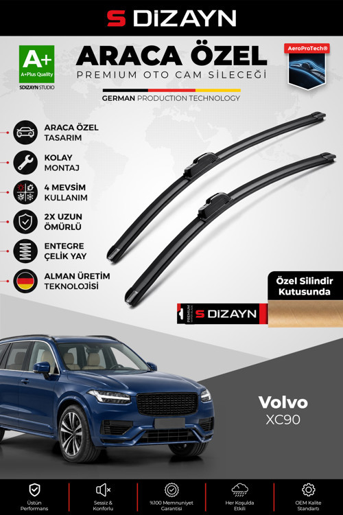 Volvo XC90 Ön Cam Silecek Seti 2015 Üzeri Premium Araca Özel 60-50 Cm A+ Kalite