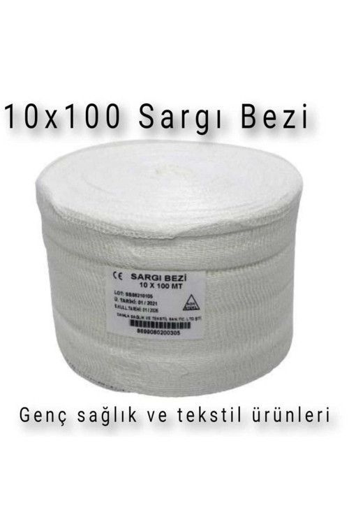 Sargı Bezi Rulo 10Cm X 100 Mt'Lik ( 6 Adet )
