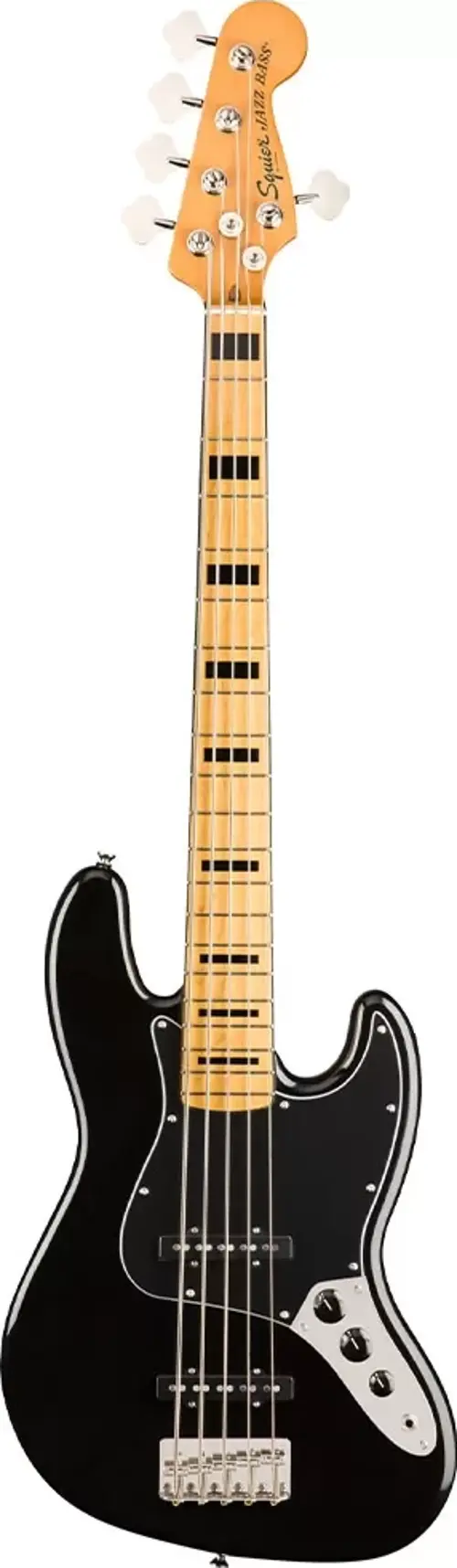 Classic Vibe 70s Jazz Bass V Akçaağaç Klavye Black 5 Telli Bas Gitar