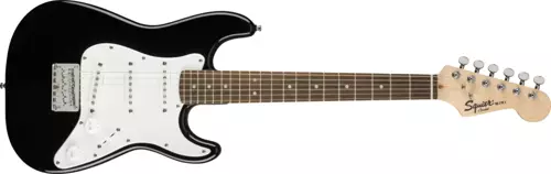 Mini Stratocaster Laurel Klavye Black Elektro Gitar