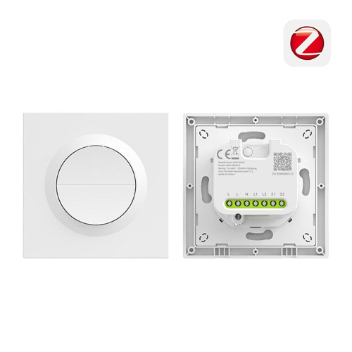 Fusion Serisi Orb-ZBW2 Zigbee 2 Kanallı Akıllı Duvar Anahtarı | MINI-ZB2GS-E