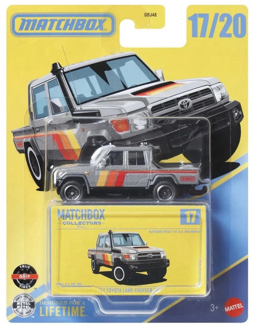 1977 Toyota Land Cruiser Pickup Collectors 17/20 Gri Metal Diecast Araç