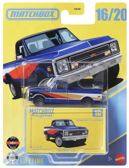 1968 Chevy C10 Collectors 16/20 Mavi Metal Diecast Pickup