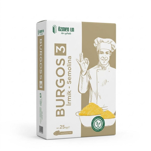Burgos No: 3 İrmik / Semolina (25 kg)
