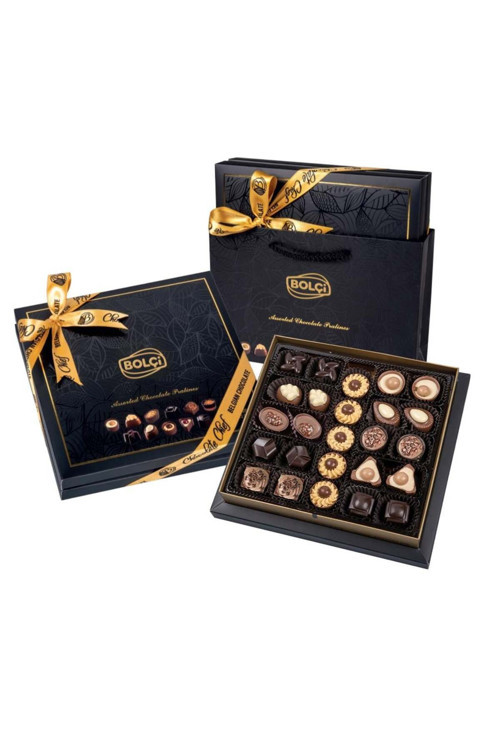 Siyah Floral Kutu Hediye Çikolata 290G