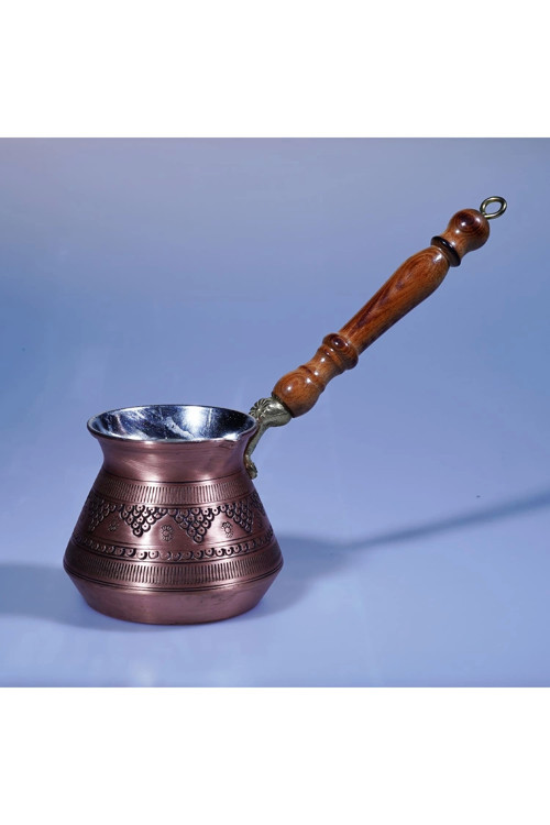 Bakır El İşlemeli Cezve