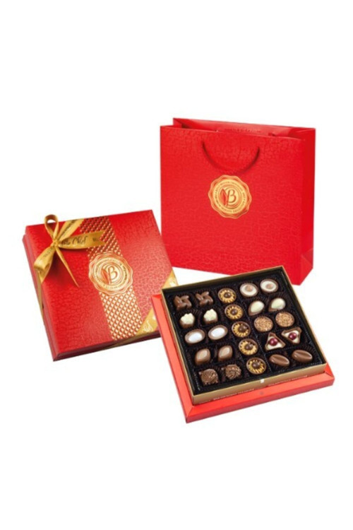 Diamond Kırmızı Hediye Çikolata Kutu 290Gr