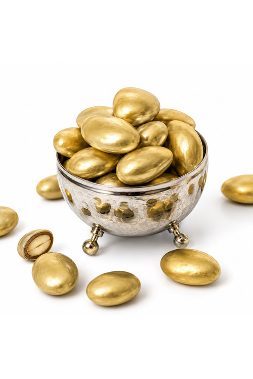 Altın Badem Draje 250 Gr Altın Kaplama Badem Draje Hediyelik Nişan Düğün Premium