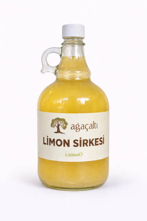 Doğal Limon Sirkesi 1100 Ml | Fermente Katkısız Geleneksel Ev Tipi Sirke