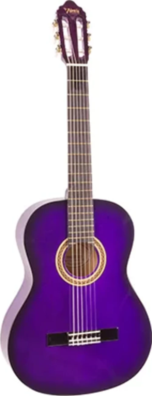 Valencıa Vc102tpps Klasik Gitar Sap Çelikli 1/2 Mor Sunburst