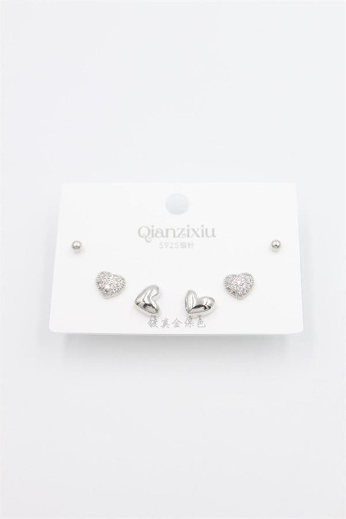 Çoklu Set Küpe - Gümüş — Renk: Gümüş