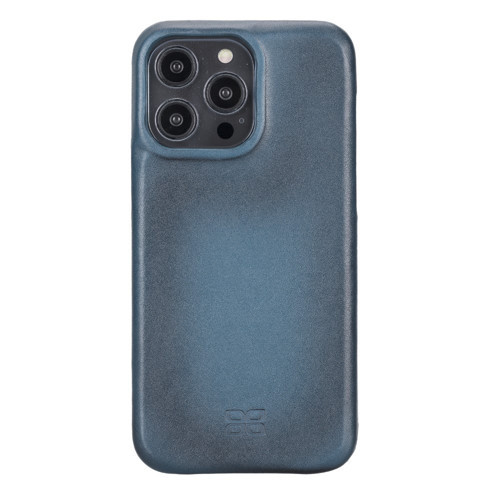 Apple iPhone 14 Pro Uyumlu Deri Arka Kapak F360 BRN4EF