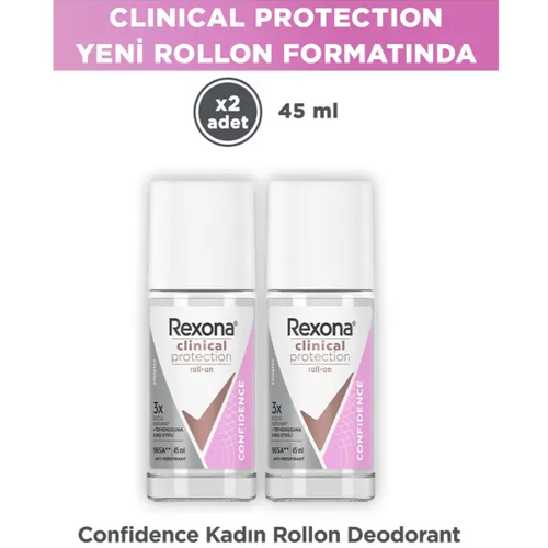 Clinical Protection Confidence Kadın Deodorant Roll On 45 ml x 2 Adet