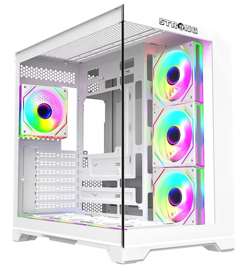 Dragon Beyaz ARGB Tempered Glass 600W 80+ USB 3.0 ATX Mid Tower Kasa