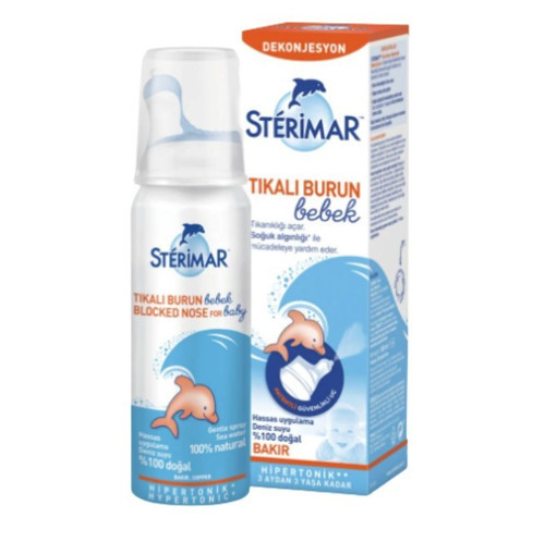 Baby Pamper Bebek Hipertonik Deniz Suyu Tıkalı Burun Spreyi 50 ml