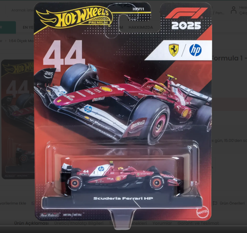 Premium 2025 Formula 1 - Scuderia Ferrari Hp No:44