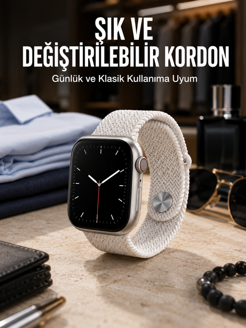 Yeni Nesil Akıllı Saat Arama Cevaplama GPS Takibi Adımsayar NFC Özelliği UCZHK9PRO1-1