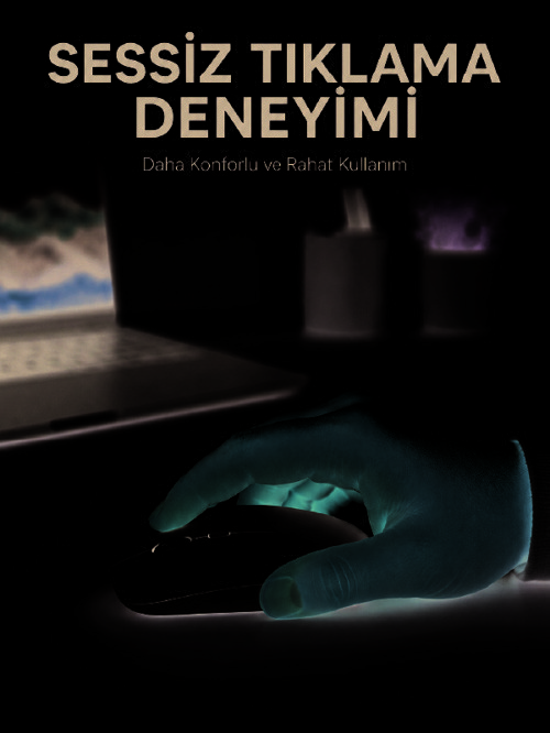 Şarjlı Wireless Mouse Bluetooth Çift Modlu Sessiz Yüksek Hassasiyetli Fare