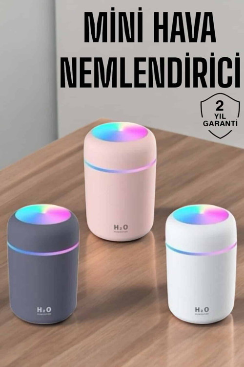 Buharlı Hava Nemlendirici Aromaterapi Renk Değiştirilebilir CZH2ONEMLENDİRİCİ2