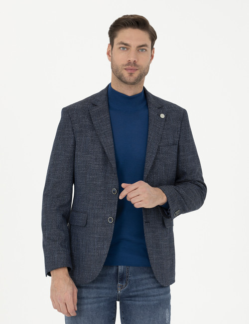 Lacivert Slim Fit Ceket 50288523-VR033