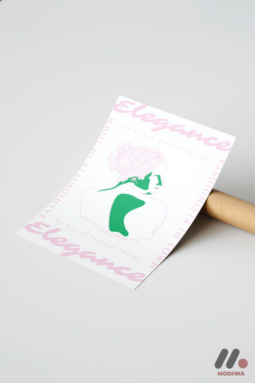Elegance Moda Posteri, Çerçevesiz Yüksek Kalite Duvar Afişi - Modern Ev Dekorasyonu