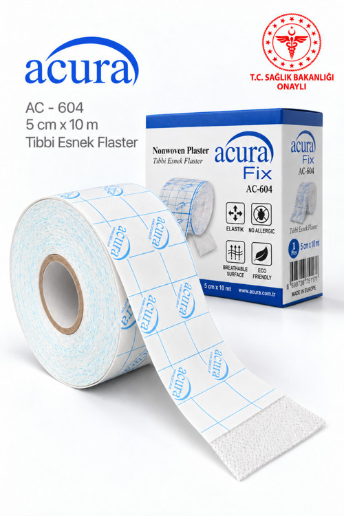 AC-604 5cm x 10m Tıbbi Esnek Flaster